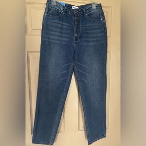 Abound Mom Jeans. Size 27. Button Fly. High rise. New with tag.